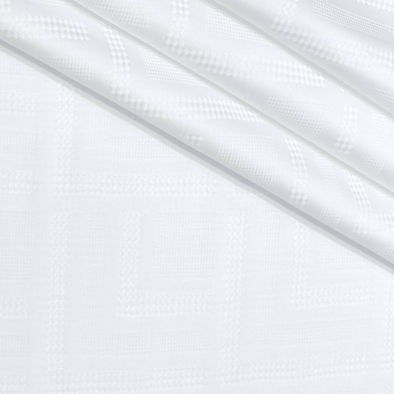 Shirt Fabric Soktas Finest 80s Giza Cotton Jacquard Colour White